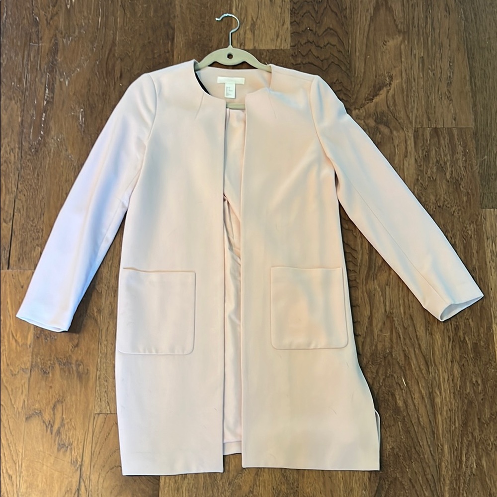 H&M Women's Light Pink Trench Coat